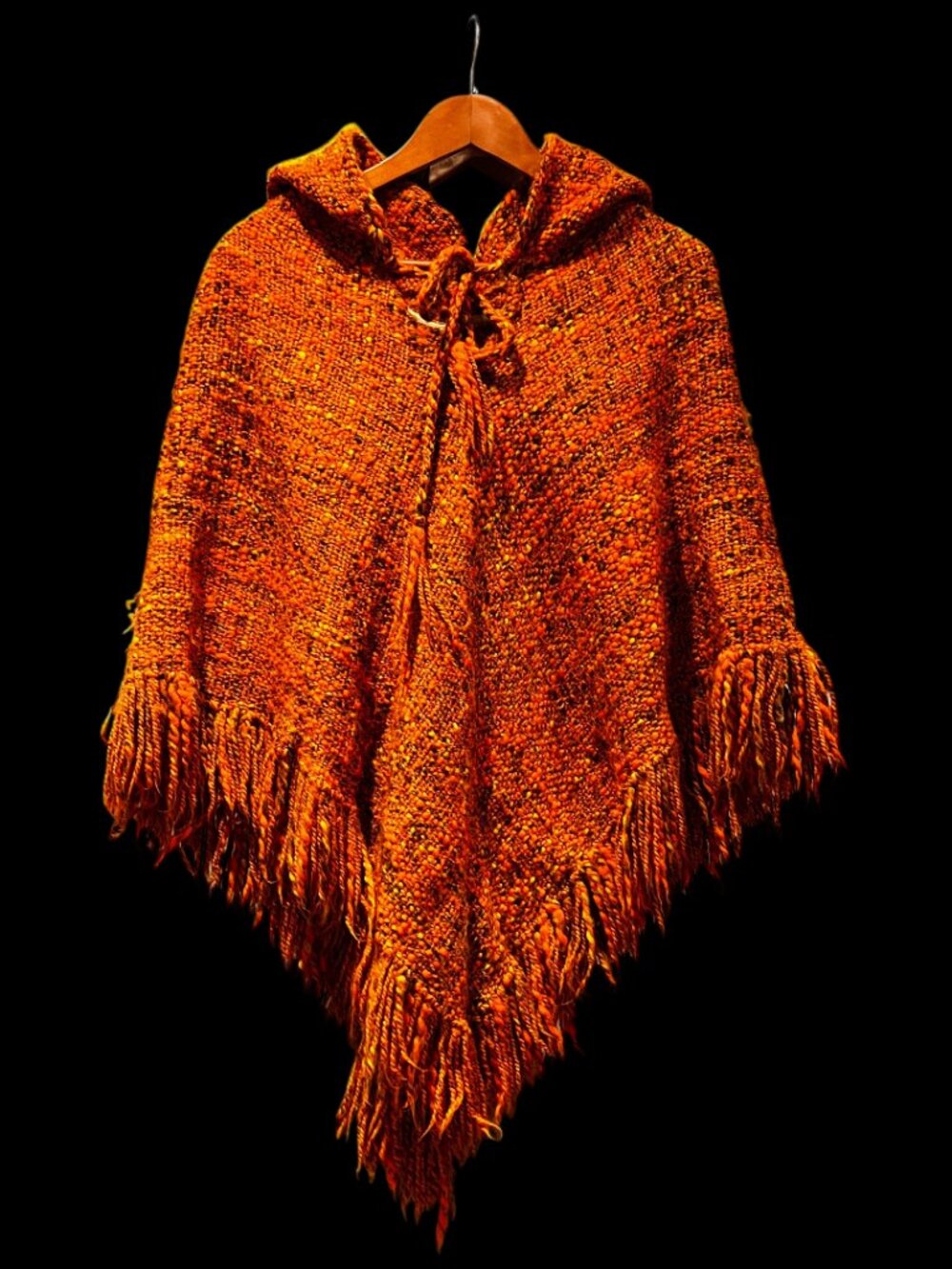 Vintage Poncho Handwoven in Canada